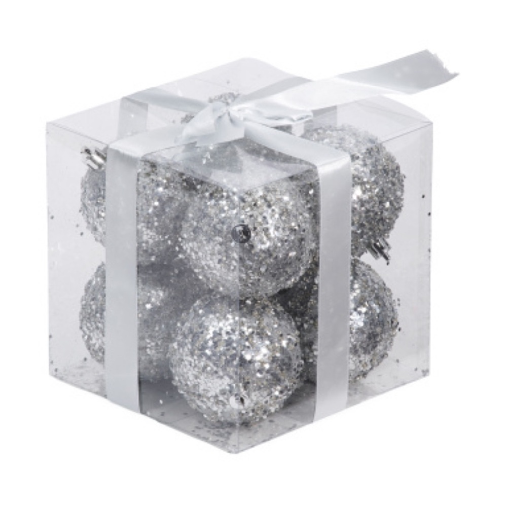 Christmas Ornaments. 8 piece set. Silver or Gold. New